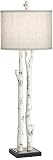Pacific Coast Lighting Forest Birch Branch Metal Table Lamp in Natural/White