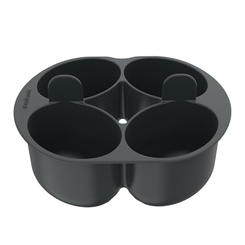 Wundermix - WunderPoach for four Pochiereinsatz für Thermomix & Monsieur Cuisine Eier pochieren im TM7 TM6 TM5 TM31 & MC Pochierte Eier Egg Boiler Eierkocher für 4 Eier