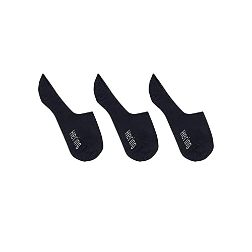 Kit Com 3 Pares De Meia Unissex Invisível Preto P