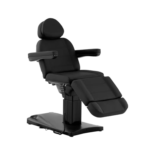 physa wellness & lifestyle physaRovigo Black - Lettino cosmetico, 150 kg, colore: Nero