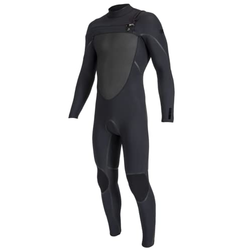 O'Neill 4/3mm Psycho Tech Chest Zip Full Wetsuit-Black/Black-S