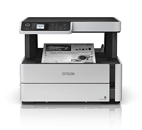 Image of Epson EcoTank ET-M2170 Wireless Monochrome All-in-One Supertank Printer with Ethernet PLUS 2 Years of Unlimited Ink*,White