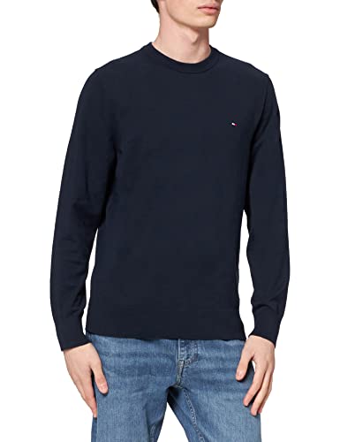 Tommy Hilfiger Herren 1985 Crew Neck Sweater Pullover, Desert Sky, XS