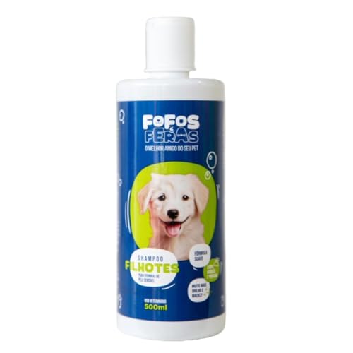 Fofos & Feras Shampoo para Filhotes 500ml – Para Cães e Gatos – Proteção Desde o Primeiro Banho