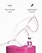 Aqulius Safety Glasses for Women & Men - Scratch-Resistant Protective Eyewear - Anti-Fog Shooting Glasses - Side-Shield Safety Goggles - Pink/Clear, Pack of 2