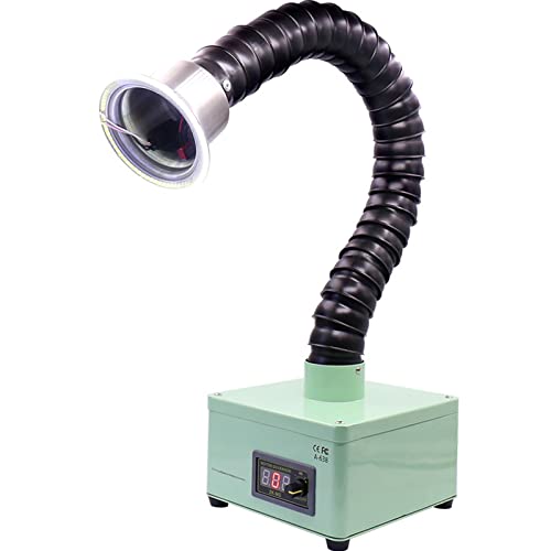 Extractor de humos de soldadura, absorbedor de humos de soldadura con función de filtro y purificación, eliminador de humos de soldadura de banco para trabajos de soldadura de bricolaje, estación de