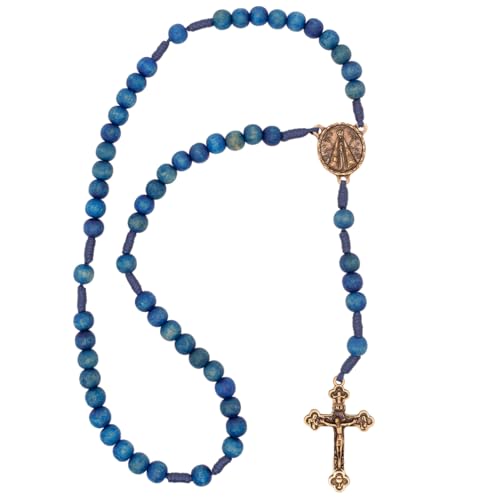 Our Lady of Aparecida Rosary | Blue Hail Mary Beads | Nossa Senhora Aparecida | 15