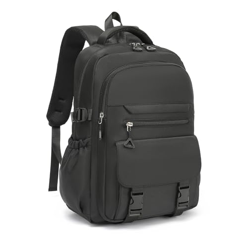 Image of Kids High Middle School Backpack for Boys 5-12 Kawaii Travel Aesthetic Bookbag,Black