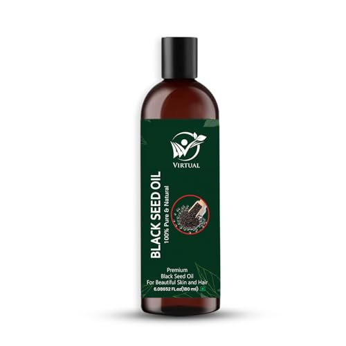 Image of Black Seed Essential Oil 180ml Pure Natural Cold Pressed Kalonji Oil for Hair Growth Skin Care Face Massage Aromatherapy Therapeutic Grade Multipurpose Oil