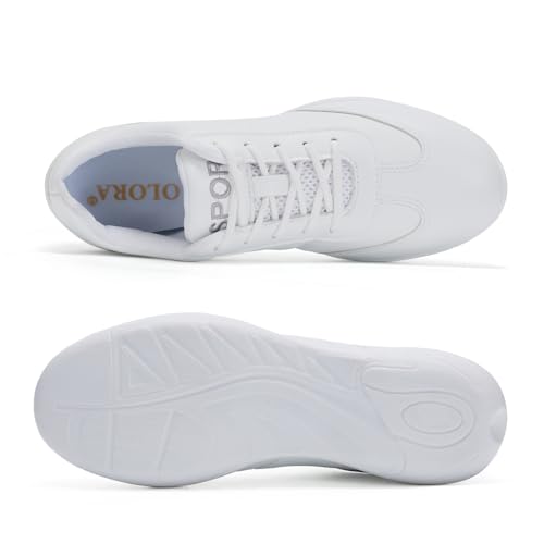 Cheer Shoes White Cheerleading Shoes Lightweight Comfortable Dance Athletic Training Tennis Competition Cheerleader Sneakers3