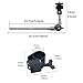 TUOREN Electronic Drum Cymbal Mount Holder Metal Adjustable Cymbal Mounting Arm with 37mm Electronic Drum Clamp, Percussion Electronic Cymbal Pad Boom Arm for Electronic Drum Set