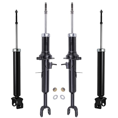 Image of Detroit Axle - 4pc Shock Absorbers for 03-06 Infiniti G35, 03-05 Nissan 350Z, 4 Front and Rear Shocks Absorbers 2003 2004 2005 Replacement