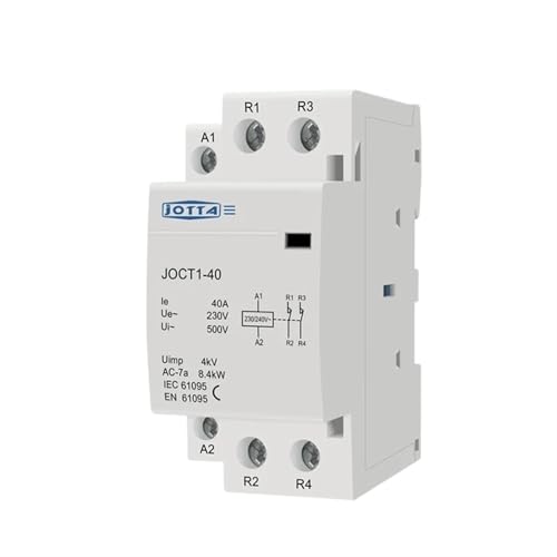 Contacteur modulaire 2P 32A 1NO 1NC 230V pour rail DIN