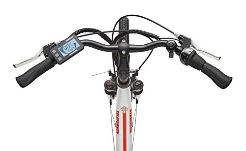 TELEFUNKEN E-Bike Damen 28 Zoll, Elektrofahrrad Alu mit 7-Gang Nabenschaltung - Pedelec Citybike mit Fahrradschloss, Mittelmotor 250W & 13Ah / 36V Lithium-Ionen-Akku, RC890 Multitalent