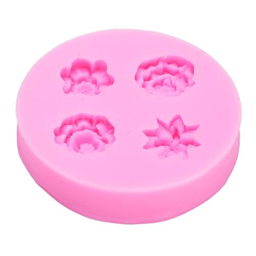 Molde de silicona para fondant diseño floral reutilizable