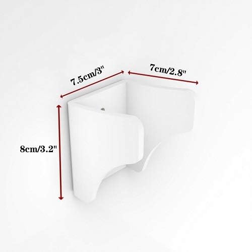 Guitar wall mount, guitar mount wall hook mount, with screws, for acoustic electric classical guitar, ukulele, banjo and mandolin (white)