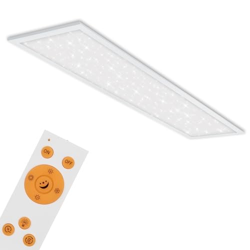 BRILONER - LED Panel, LED Deckenlampe inkl. Sternendekor, Deckenleuchte...