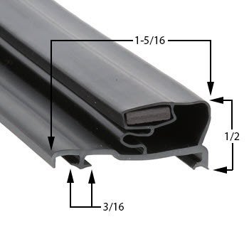 McCall Model 4402GD01C Magnetic Door Gasket