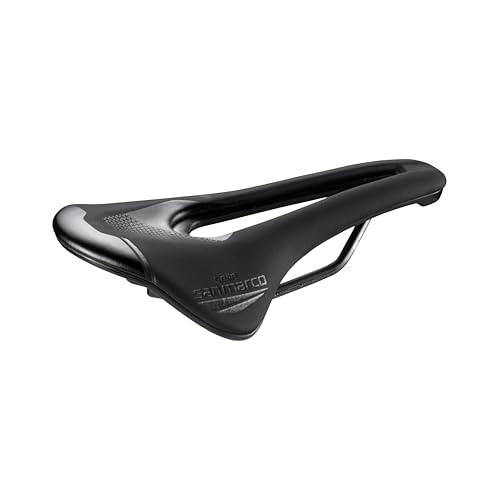 SHORTFIT 2.0 Racing - Sella per Bicicletta Strada Leggera Foro Anatomico Rail Resistente in Xsilite - Taglia L3 nero