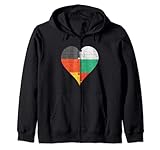 Photo Gallery tedesco bulgaro bandiera cuore felpa con cappuccio Photo Gallery tedesco bulgaro bandiera cuore felpa con cappuccio