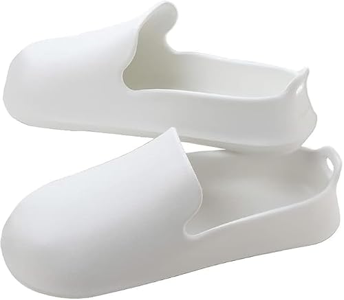 マーナ (marna) 収納しやすいお風呂のスリッパ (フック穴付き) バスブーツ 浴室掃除 (すべらない バスシューズ) 浮かせる収納