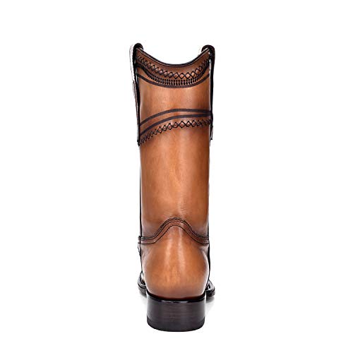 Cuadra Men's Western Boot In Genuine Ostrich Leather Brown 6 #TOP4