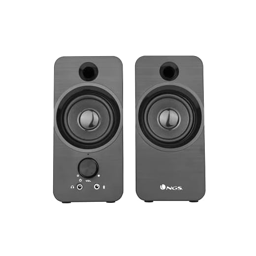 NGS SB350, Altavoz para PC de 12W y Conexión USB, Color Negro
