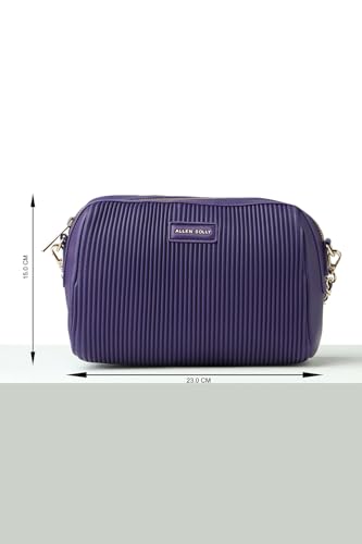 Image of Allen Solly Womens Textured Structured Sling Bag