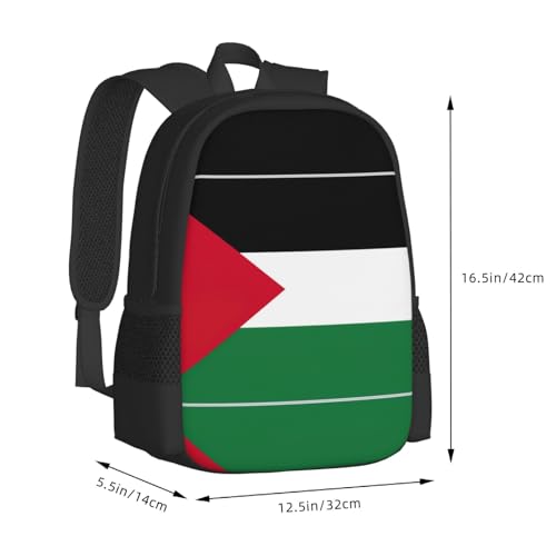 Palestine flag Print Lightweight Design Travel Backpack Carry On Flight Approved-Laptop Backpack,Personal Item Travel Bag2