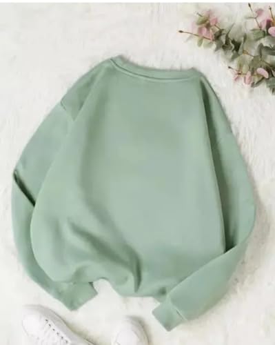 Image of Women Oversized Baggy Sweatshirt, Cotton Broken Heart Print