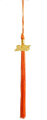 Image of 2025 Tassel Graduation, Orange Tassel for Graduation Cap 2025