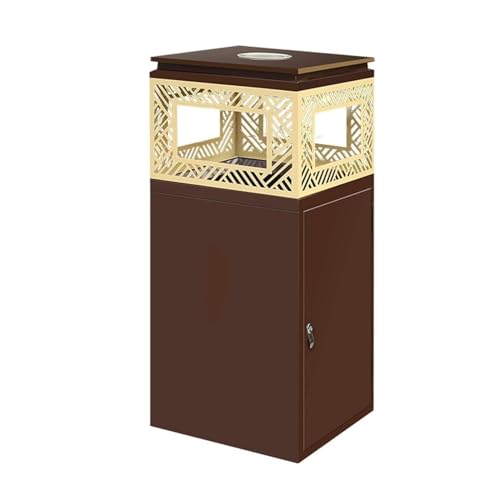 Poubelles extérieures carrées avec cendrier pour la propreté de la rue