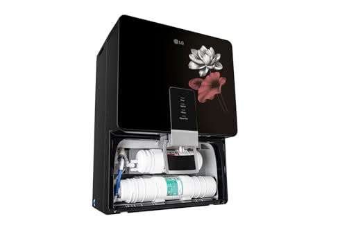 Image of LG 8L RO+UV+Mineral Booster Water Purifier with Steel Tank | Digital Sterilizing Care, Pre-Sediment Filter Free, Multi Stage Filtration | True Maintenance Package | WW156RPTB, Black