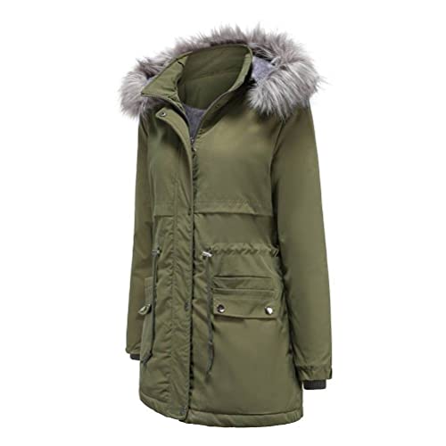 Outono E Inverno Mulheres De Gola Acolchoada Jaqueta Acolchoada Mais Grosso Destacável Cap Jaqueta Q