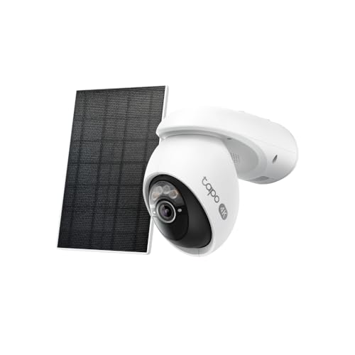 Image of Tapo C660 KIT 4K 8MP Solar-Powered Pan /Tilt Security Camera, Starlight Color Night Vision, 360 AI Tracking Outdoor Camera, Solar Charging, Two-Way Audio, 2.4&5 GHz Connection, Works with Alexa&Google