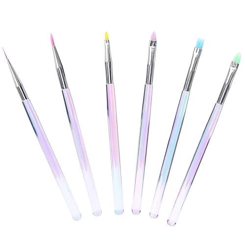 Nail Brushes for Nail Art,Acrylic Nail Art Brushes,Nail Art Design Tools,Nail Supplies Stuff(6PCS)
