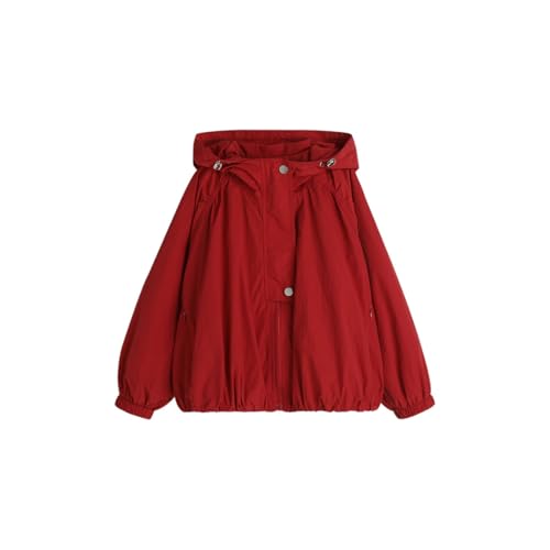 Girls Hooded Fleece Lined Windproof Softshell Windbreaker Jacket