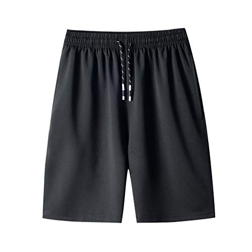 Pantalones cortos de correr de 5 pulgadas para hombre y hombre, cintura elástica, transpirables, ligeros, deportivos, casuales, de secado rápido, pantalones deportivos de cinco puntos, pantalones de