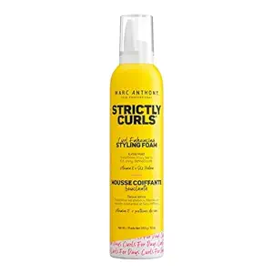 Marc Anthony Strictly Curls Styling Foam, Extra Hold Curly Hair Mousse with Vitamin E & Silk Proteins