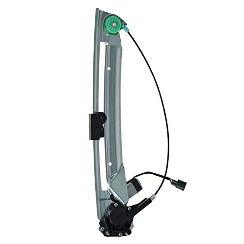 Image of TRQ Rear Left Power Window Motor and Regulator Assembly Compatible with 99 BMW 528i from 3 /01 /99 Production Date 99 540i from 3 /01 /99 Production Date 00 528i 00-03 540i 00-03 M5 01-03 525i 01-03 530i