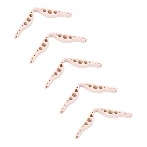 KATELUO Soporte Antivaho, Almohadillas De Puente Nasal De Caucho Natural, Anti Niebla Nariz Puente,Clip Nasal antivaho para Adultos y niños. (Beige)