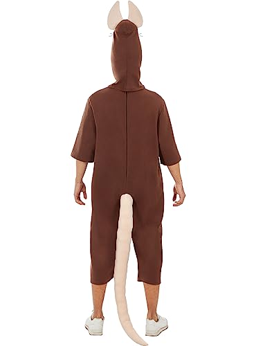 Funidelia | Ratten Kostüm für Herren und Damen Tiere - Kostüm für Erwachsene & Verkleidung für Partys, Karneval & Halloween - Größe M - L - Grau/Silber