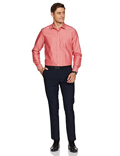 Image of Max Men Cotton Solid Slim Fit Oxford Shirt