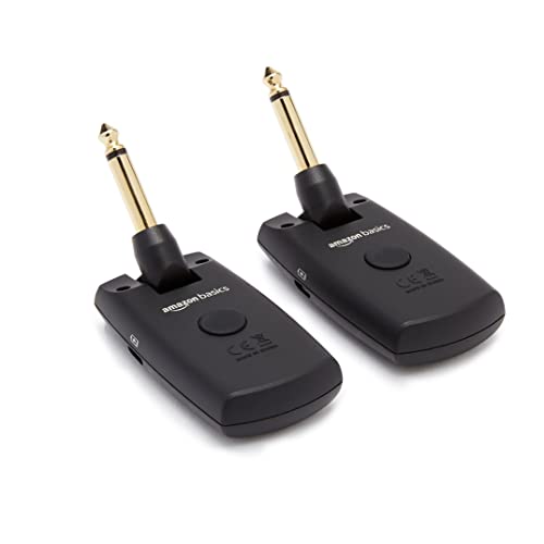Amazon Basics Digital Wireless Guitar System Transmitter/Receiver with Rechargeable Batteries, Black - Image 3