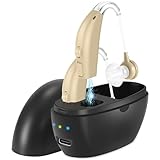 Hearing Aids for Seniors,Rechargeable Hearing Amplifier with Noise Cancelling,Adjustable Volume Control,One Pair Hearing Assist Devices with Charging Box