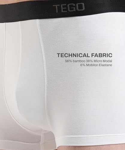 Image of TEGO Daily 247 Boxer Brief for Men - Bamboo Modal Underwear for All-Day Comfort, Breathable & Moisture-Wicking