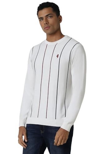 Image of Van Heusen Men's Luxury Sports Regular Fit Full Sleeve Crew Neck Sweater | Sophisticated Flair | Super Premium Fabric
