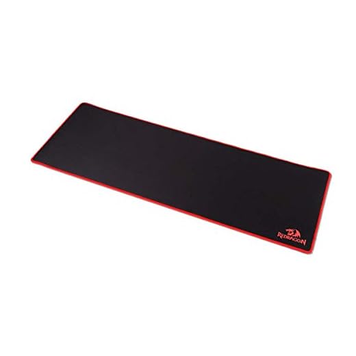 Mousepad Gamer Redragon Suzaku Preto e Vermelho 800x300mm P003, Estendido