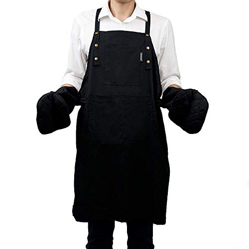 Creature Habits 3 in 1 Oven Mitts and Apron Set Aprons for Women