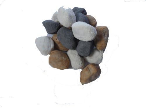 20 Gas Fire Replacement Pebbles For Coal Fire 3 Colours In Coals 4 You Packaging